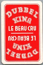 speelkaart - LK8279 - dubbel Kina, le beau cru, Ophalen of Verzenden, Zo goed als nieuw, Speelkaart(en)