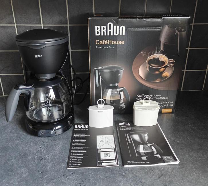 Braun Filter-Koffiezetapparaat CaféHouse PurAroma Plus, Elektronische apparatuur, Koffiezetapparaten, Zo goed als nieuw, Gemalen koffie