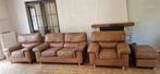 Lederen lounge, Huis en Inrichting, Ophalen, Gebruikt, Leer