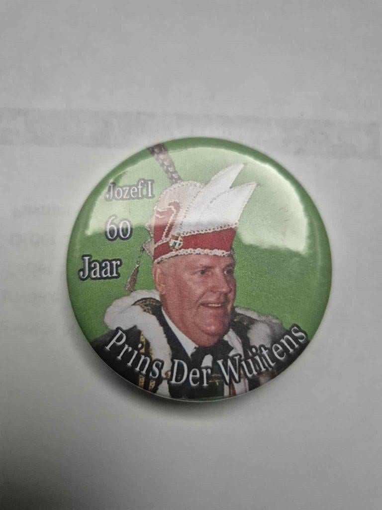 Carnaval Hamme badge Prins Der Wuitens Jozef I, Postzegels en Munten, Penningen en Medailles, Ophalen of Verzenden