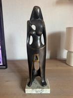 Bronzen beeld  H van Beersel abstract vrouwelijk figuur, Antiek en Kunst, Ophalen