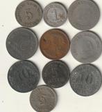 lot van 10 oude munten van duitsland vanaf het jaar 1874 ,,z, Verzenden, Duitsland, Losse munt