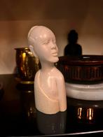 Buste tribal africain sculpté à la main, Enlèvement, Neuf, Humain