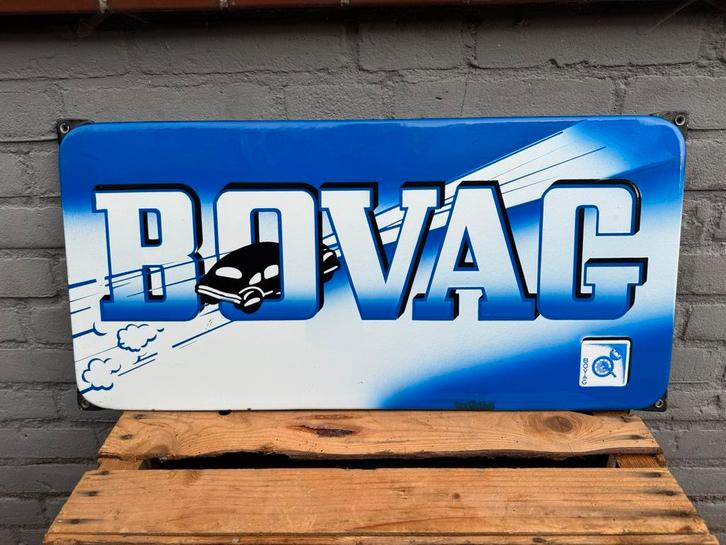 BOVAG Auto emaille reclamebord, Verzamelen, Merken en Reclamevoorwerpen, Gebruikt, Reclamebord, Ophalen of Verzenden