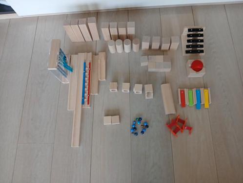 Haba knikkerbaan 42 stukken., Kinderen en Baby's, Speelgoed | Houten speelgoed, Zo goed als nieuw, Overige typen, Ophalen