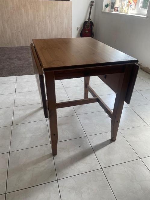 Eettafel, Huis en Inrichting, Tafels | Eettafels, Gebruikt, 100 tot 150 cm, 50 tot 100 cm, Drie personen, Rechthoekig, Overige houtsoorten