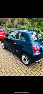 Fiat 500 automaat benzine, Auto's, USB, Blauw, Leder en Stof, 5 zetels