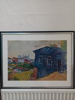 Marc Chagall - The blue house, Antiek en Kunst, Kunst | Litho's en Zeefdrukken, Ophalen