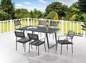 Tuinset tuintafel met 6 stoelen Nieuw disponible aux enchères