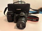 Canon EOS 80D met 2 Canon objectieven – In zeer goede staat, Audio, Tv en Foto, Ophalen, Zo goed als nieuw, Canon