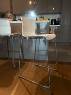 Chaise a bar blanches, Maison & Meubles, Tabourets de bar, Enlèvement ou Envoi, Comme neuf