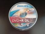 Philips - Cakebox 10 Dvd+R Vierge - 8,5Gb - 240Min - 8xSpeed, Philips, Dvd, Enlèvement, Double couche