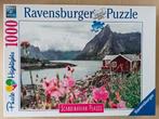 Puzzel 1000 stukjes, Reine, Lofoten, Noorwegen, Ophalen of Verzenden, 500 t/m 1500 stukjes, Zo goed als nieuw, Legpuzzel