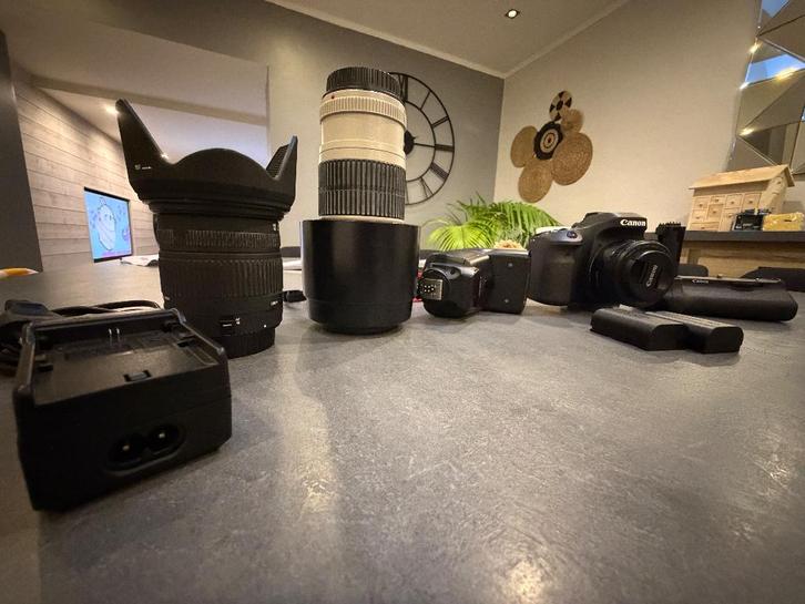 Canon 80d + grip + lenzen, Audio, Tv en Foto, Fotocamera's Digitaal, Zo goed als nieuw, Spiegelreflex, Canon, 4 t/m 7 keer, Ophalen