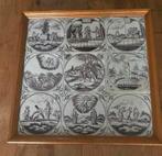 9 antieke tegels 19de eeuw, Ophalen
