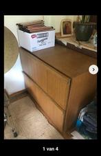 Oude archiefkast Vintage GRATIS, Huis en Inrichting, Ophalen, Gebruikt, 1 of 2 laden, Vintage