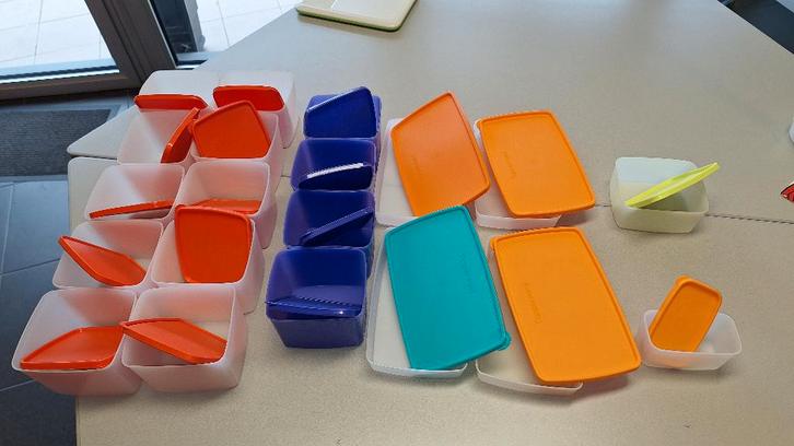 Tupperware ANTARCTICA Kwadraat diepvries dozen diverse maat, Maison & Meubles, Cuisine| Tupperware, Comme neuf, Bleu, Enlèvement ou Envoi