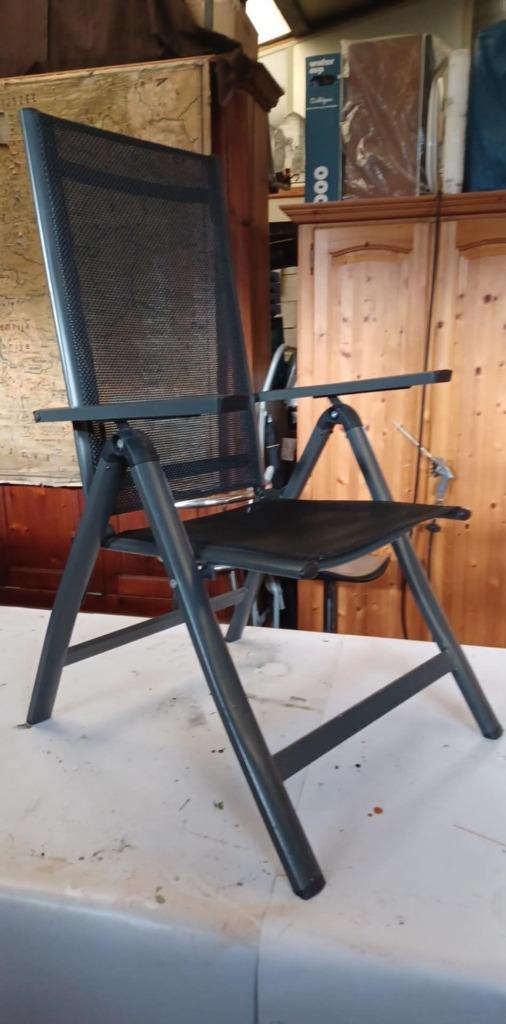 tuinstoelen opvouwbaar en licht gewicht, Tuin en Terras, Tuinstoelen, Zo goed als nieuw, Aluminium, Inklapbaar, Verstelbaar, Ophalen of Verzenden