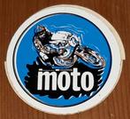 Vintage sticker Moto retro autocollant 70s, Verzamelen, Auto of Motor, Ophalen of Verzenden, Zo goed als nieuw