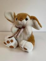 Peluche lapin beige et blanc, Ophalen of Verzenden, Gebruikt, Konijn
