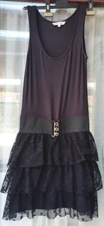 Zwarte zomerjurk van Clockhouse/C&A maat S, Kleding | Dames, Jurken, Verzenden, Zwart, Maat 36 (S), Gedragen