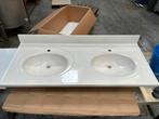 Dubbele lavabo wastafel landelijk 140 cm, Huis en Inrichting, Badkamer | Badkamermeubels, Ophalen