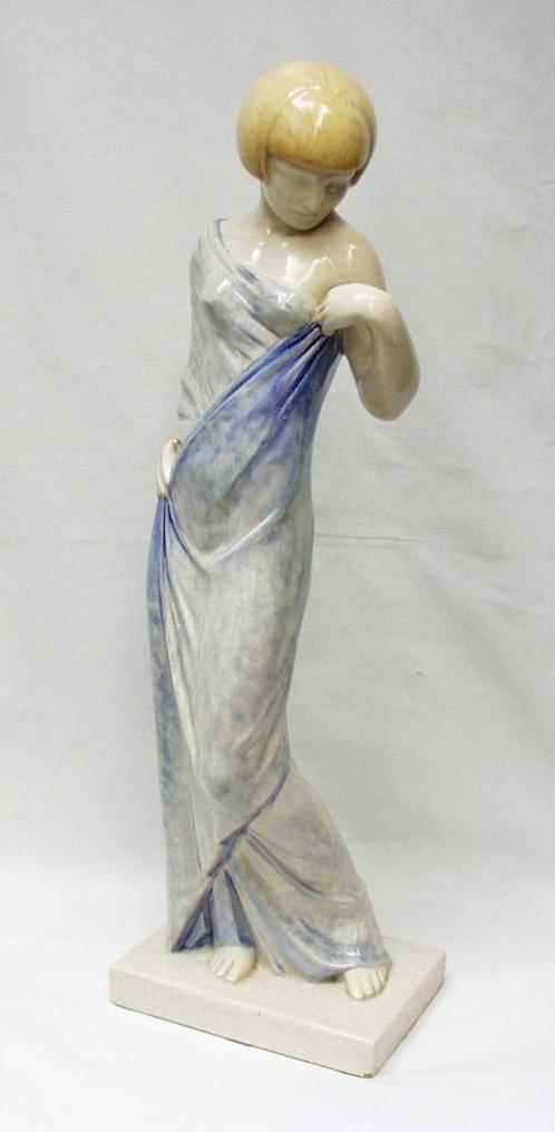 Statue Art Déco (59 cm) - Favin - Édition KAZA., Antiquités & Art, Art | Sculptures & Bois, Enlèvement ou Envoi