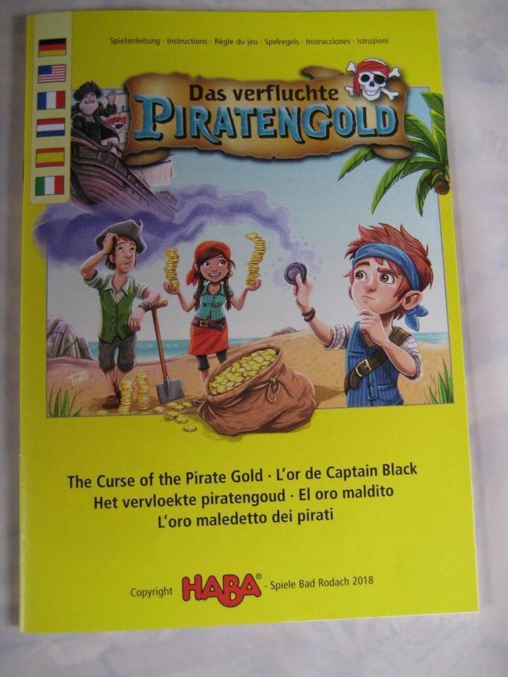 Gezelschapspel "Het vervloekte piratengoud" - HABA, Hobby en Vrije tijd, Gezelschapsspellen | Bordspellen, Nieuw, Een of twee spelers