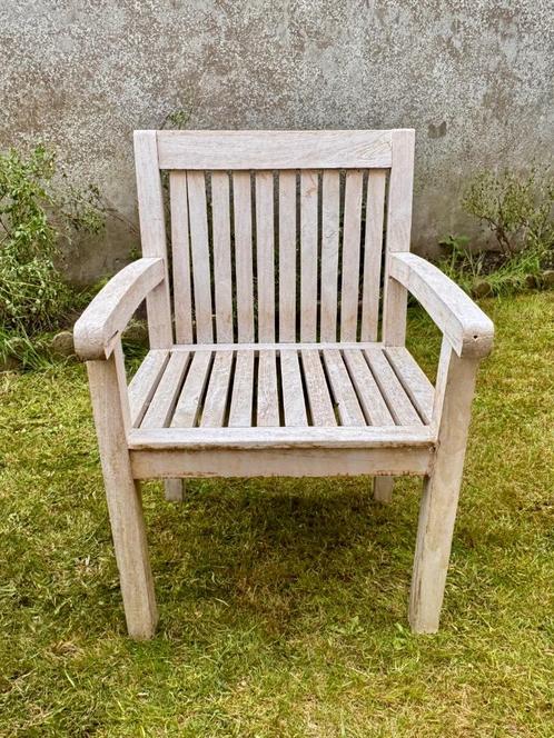 Tuinstoelen teak, Tuin en Terras, Tuinstoelen, Zo goed als nieuw, Hout, Ophalen