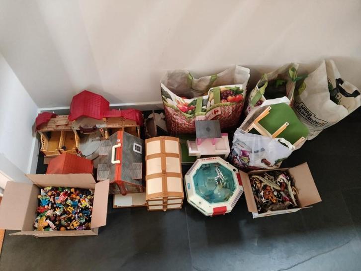 Kerstcadeau? Groot lot Playmobil (huizen, dieren, mensen, .), Kinderen en Baby's, Speelgoed | Playmobil, Gebruikt, Ophalen