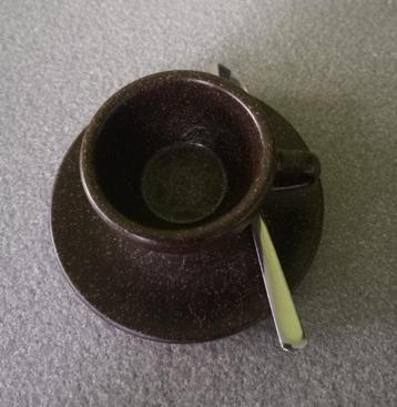 espressotas+schotel 100%eco onbreekbaar uit koffiegruis NIEU beschikbaar voor biedingen