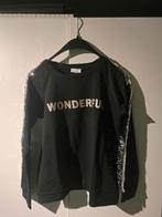 Sweater "wonderful" met pailletten, Kleding | Dames, Zwart, Zo goed als nieuw, Zoeloveborn, Ophalen