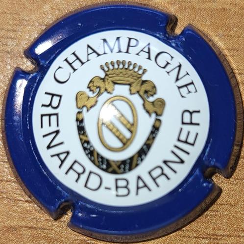 Champagnecapsule RENARD-BARNIER blauw, wit & goud nr 06, Verzamelen, Wijnen, Nieuw, Champagne, Frankrijk, Ophalen of Verzenden