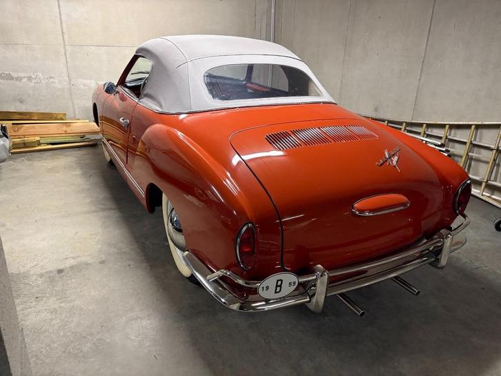 Karmann Ghia cabrio 1959, Auto's, Oldtimers, Particulier, Radio, Rood, Ophalen