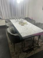 Eettafel + salontafel + 3 bijzettafels set, Gebruikt, Ophalen of Verzenden, 6 tot 8 stoelen