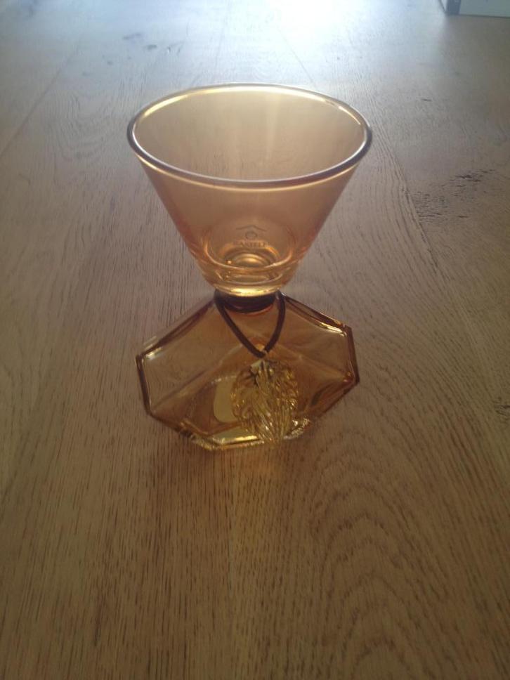 Rastelli Kaarshouder amberkleur, Antiek en Kunst, Antiek | Glaswerk en Kristal, Ophalen of Verzenden