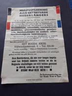 AFFICHE  WATERSNOOD  ZEELAND  NEDERLAND, Verzamelen, Ophalen of Verzenden