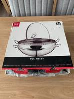 Grote wok en fondue pan. Diameter 36 cm, Huis en Inrichting, Keuken | Potten en Pannen, Ophalen, Zo goed als nieuw, Wok