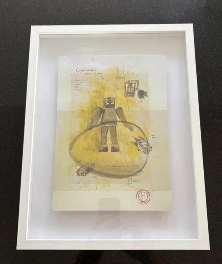 Litho “Cosmogolem” Koen Vanmechelen, Antiek en Kunst, Kunst | Litho's en Zeefdrukken, Ophalen