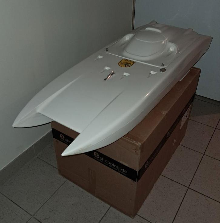 RC Catamaran - Powerboat, Hobby en Vrije tijd, Modelbouw | Radiografisch | Overige, Nieuw, Ophalen