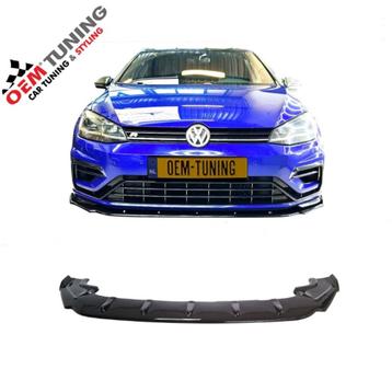 VW GOLF 7.5 R R-Line Frontspoiler | 2017–2020 | Hooggl Zwart beschikbaar voor biedingen