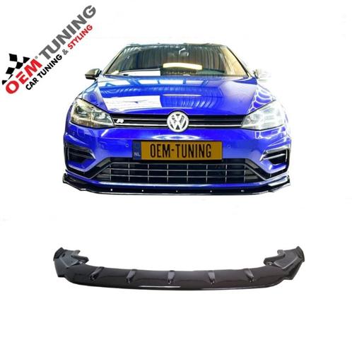 VW GOLF 7.5 R R-Line Frontspoiler | 2017–2020 | Hooggl Zwart, Auto-onderdelen, Carrosserie, Bumper, Volkswagen, Voor, Nieuw, Ophalen of Verzenden