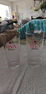 glazen Riva Royal bier 2 stuks gebruikt, Verzamelen, Ophalen of Verzenden, Gebruikt, Glas of Glazen, Overige merken