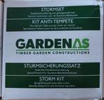 Gardenas stormset-Staalkabelverankering met veer, Ophalen, Nieuw, Metaal, Tuinhuis