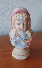 Ancien petit buste en biscuit, Enlèvement ou Envoi