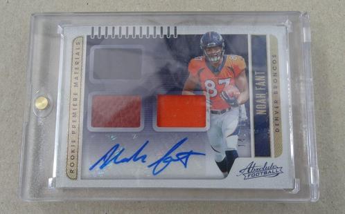 Noah Fant NFL Rookie Premier Materials Absolute Football 233, Hobby en Vrije tijd, Stickers en Plaatjes, Nieuw, Plaatje, Verzenden
