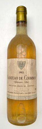 Oude wijn - 1983 - Château de Courbon - Graves, Verzamelen, Witte wijn, Ophalen of Verzenden