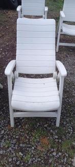 5 chaises de jardin, Ophalen, Plastic, Verstelbaar