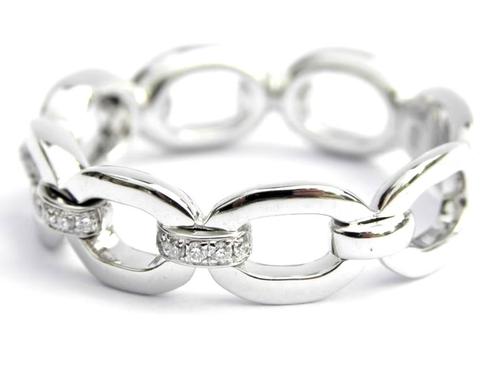 18KT gouden ring gevat met Briljant geslepen diamanten 💎, Handtassen en Accessoires, Ringen, Zo goed als nieuw, Dame of Heer