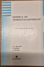 Handels- en vennootschapsrecht 7de uitgave Ballon Geens, Boeken, Ophalen of Verzenden, Gelezen, Ballon; Geens; Stuyck